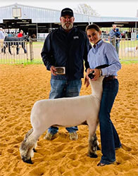 Champion Registered Ewe 2019 Kaufman County Jr. Livestock Show